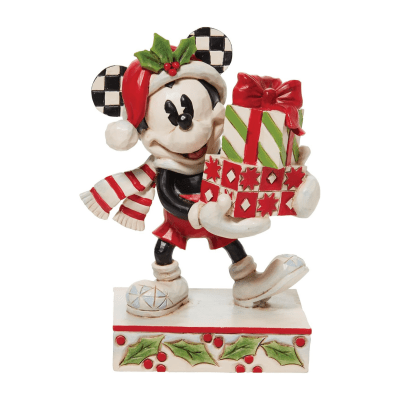 Jim Shore | Disney Mickey Stacked Presents Christmas Figurine