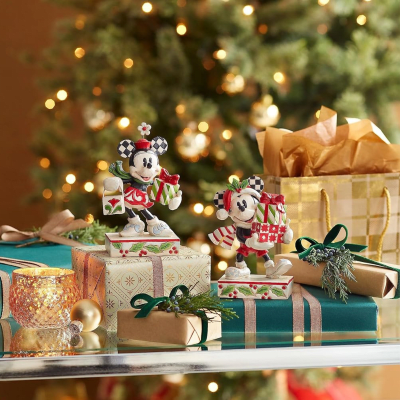 Jim Shore | Disney Mickey Stacked Presents Christmas Figurine