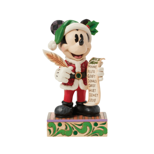 Jim Shore | Disney Santa Mickey with List Figurine