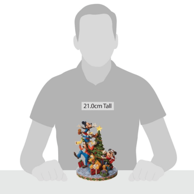 Jim Shore | Disney The Fab Five Decorating The Christmas Tree Illuminated Figurine