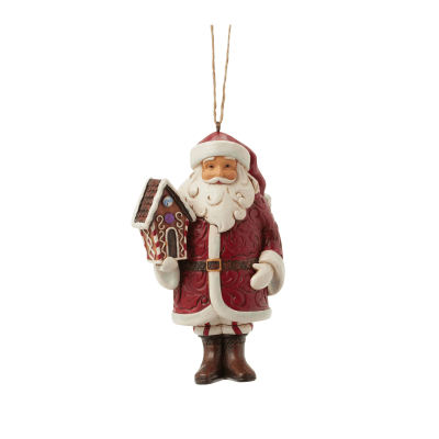 Jim Shore | Gingerbread Santa Ornament