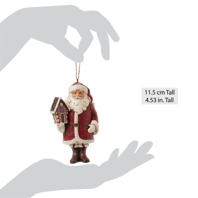 Jim Shore | Gingerbread Santa Ornament