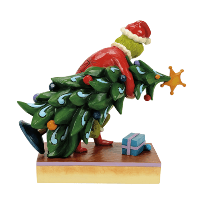 Jim Shore | Grinch Carrying/Stealing Christmas Tree Figurine