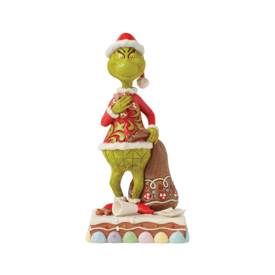 Jim Shore | Grinch Eating Gingerbread Figurine