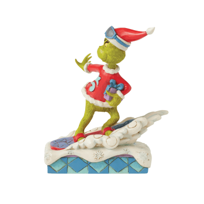 Jim Shore | Grinch Snowboarding Figurine