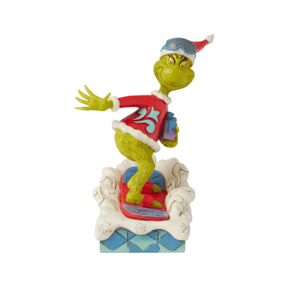 Jim Shore | Grinch Snowboarding Figurine