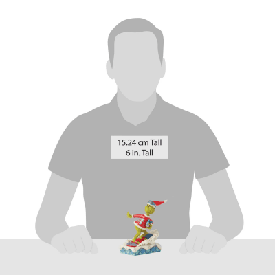 Jim Shore | Grinch Snowboarding Figurine