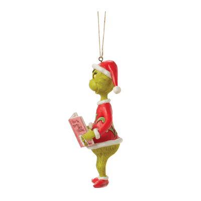 Jim Shore | Grinch with Book Ornament
