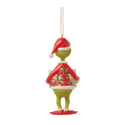 Jim Shore | Grinch with Book Ornament