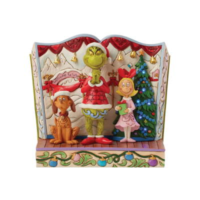 Jim Shore | Grinch with Max and Cindy Lou Figurine
