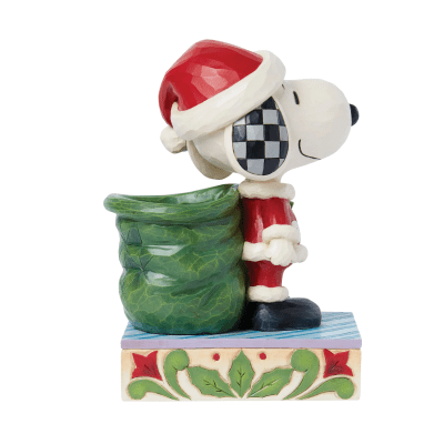Jim Shore | Peanuts® Santa Snoopy & Elf Woodstock Figurine