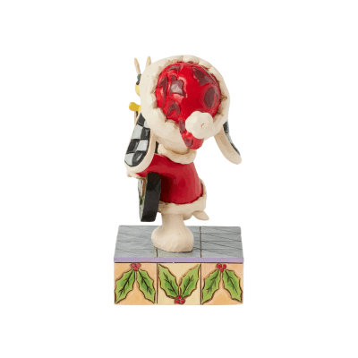 Jim Shore | Peanuts® Santa Snoopy & Woodstock Rock Figurine