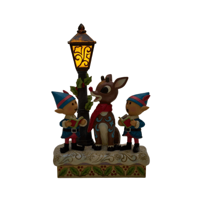 Jim Shore | Rudolph the Red-Nosed Reindeer 'Rudolph and Elves Caroling' Figurine