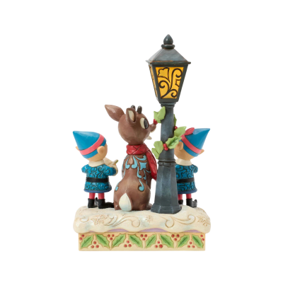 Jim Shore | Rudolph the Red-Nosed Reindeer 'Rudolph and Elves Caroling' Figurine