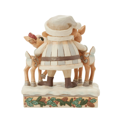 Jim Shore | Rudolph the Red-Nosed Reindeer 'Woodland Santa with Reindeers' Figurine
