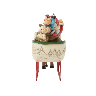 Jim Shore | Rudolph the Red-Nosed Reindeer Pulling Santa in Sled Figurine
