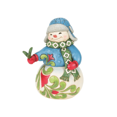 Jim Shore | Snowman Evergreen Sprig Figurine
