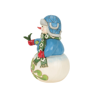 Jim Shore | Snowman Evergreen Sprig Figurine
