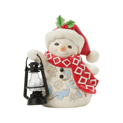 Jim Shore | Snowman Oversized Lantern Pint Figurine