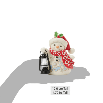 Jim Shore | Snowman Oversized Lantern Pint Figurine