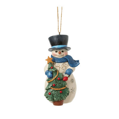 Jim Shore | Snowman with Christmas Tree Ornament