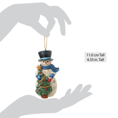 Jim Shore | Snowman with Christmas Tree Ornament