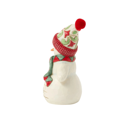 Jim Shore | Snowman with Dog & Scarf Pint Figurine