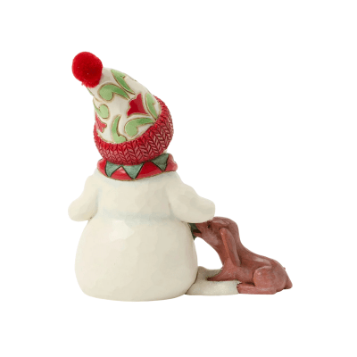 Jim Shore | Snowman with Dog & Scarf Pint Figurine
