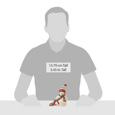 Jim Shore | Snowman with Dog & Scarf Pint Figurine