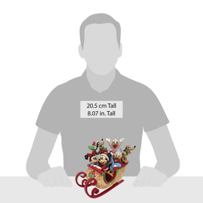 Jim Shore | Disney Mickey & Friends Christmas Sleigh Figurine