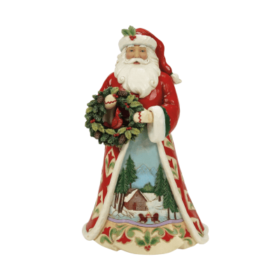 Jim Shore | Christmas at the Lodge Santa Figurine
