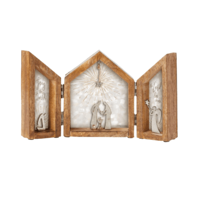 Wooden Rising Star Nativity Figurine