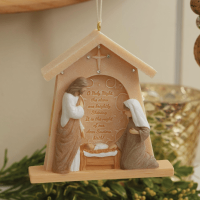 Foundations Nativity Creche Ornament