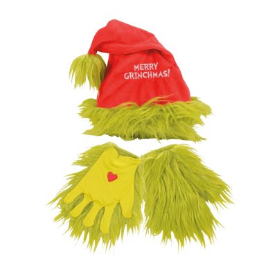 Dr. Seuss™ Grinch™ Santa Hat & Gloves, Set of 2