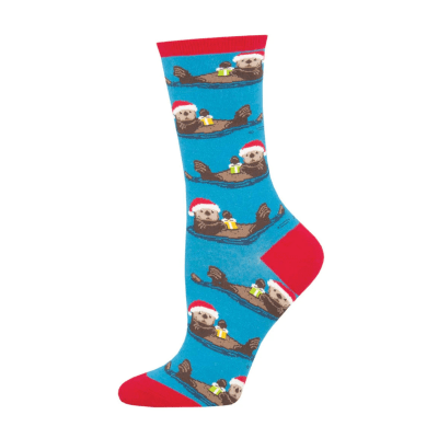 Socksmith Women's 'Otterly Merry' Blue Socks