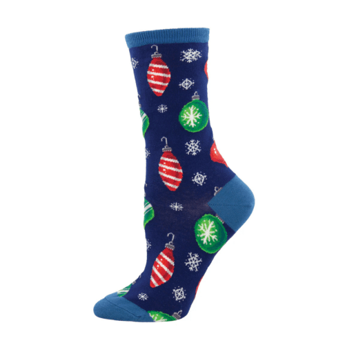 Socksmith Women's 'Christmas Ornaments' Navy Socks