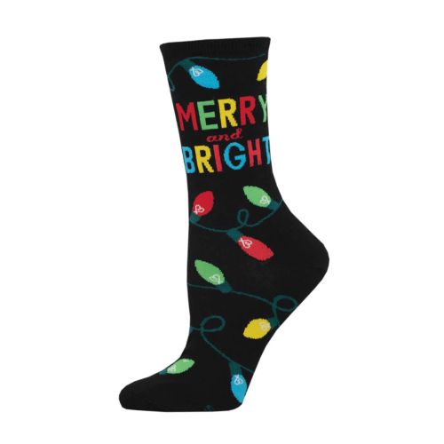 Socksmith Women's 'Merry & Bright' Black Socks