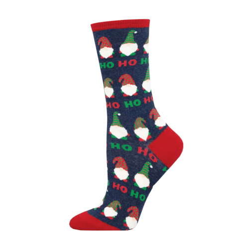 Socksmith Women's 'Christmas Ho Ho Homies' Navy Heather Socks