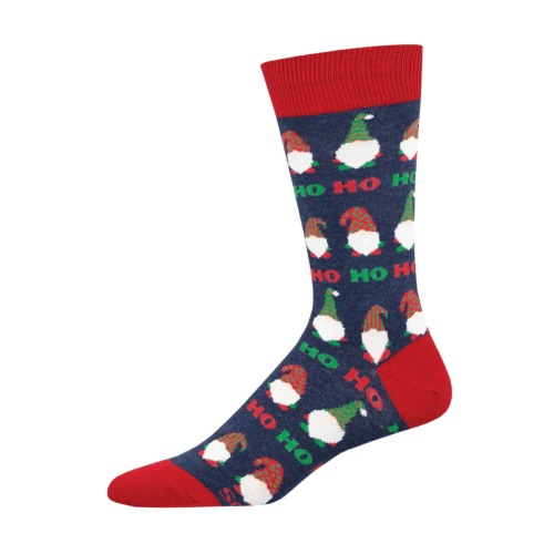 Socksmith Men's 'Christmas Ho Ho Ho' Navy Heather Socks