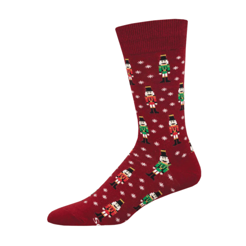 Socksmith Men's 'Christmas Nutcracker' Red Socks