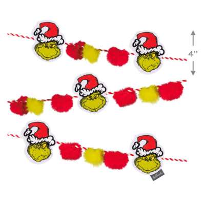 Dr. Seuss's How the Grinch Stole Christmas!™ Fabric Hallmark Garland, 72
