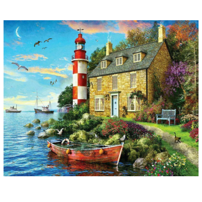 The Cottage Lighthouse 1,000-Piece Puzzle