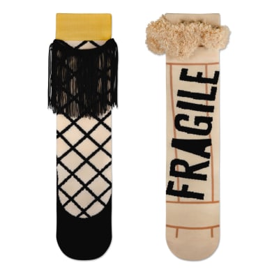 A Christmas Story™ Leg Lamp and Crate Mismatched Novelty Socks