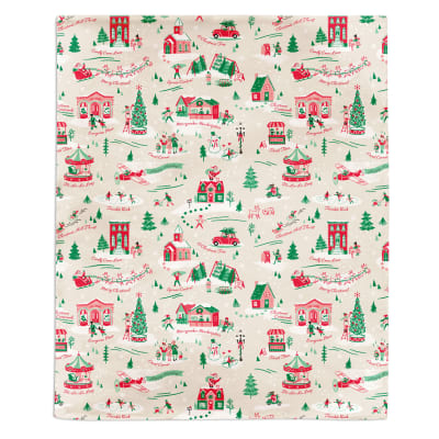 Holiday Toile Throw Blanket