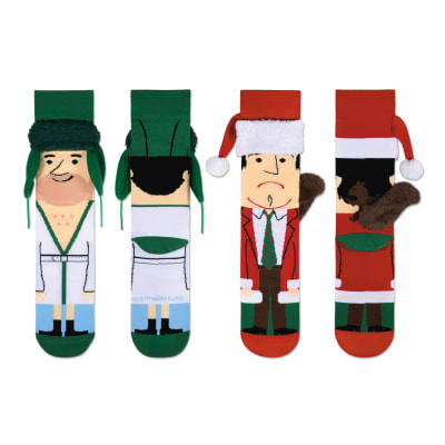 National Lampoon's Christmas Vacation™ Clark and Eddie Novelty Socks, 2 Pair