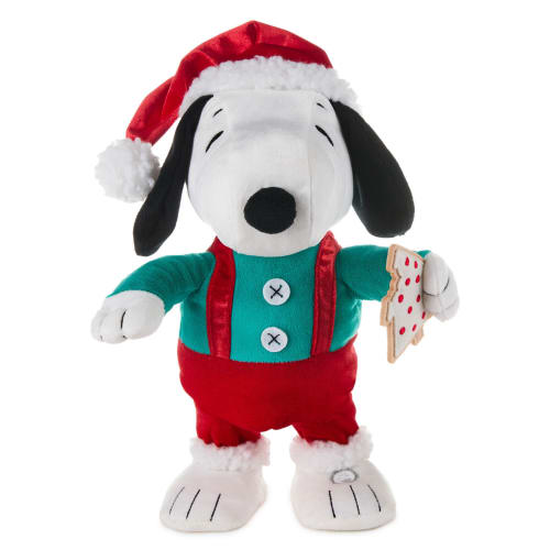 Peanuts® Santa Snoopy With Cookie Plush With Sound and Motion