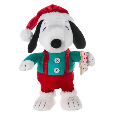 Peanuts® Santa Snoopy With Cookie Plush With Sound and Motion