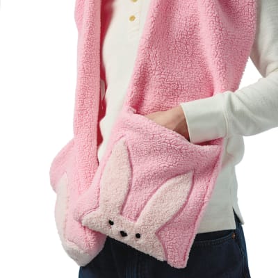 A Christmas Story™ Ralphie's Pink Bunny Suit Hooded Scarf With Pockets