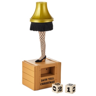 A Christmas Story™ Leg Lamp Christmas Countdown Calendar Figurine With Light