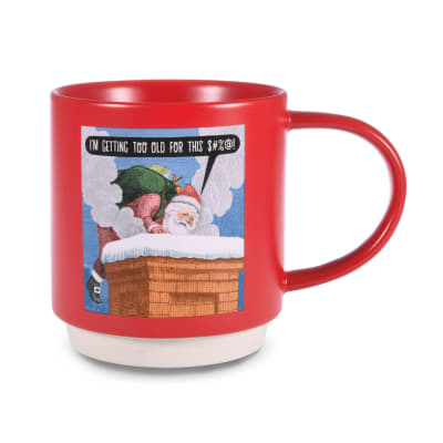 Shoebox Too Old for This Santa Funny Mug